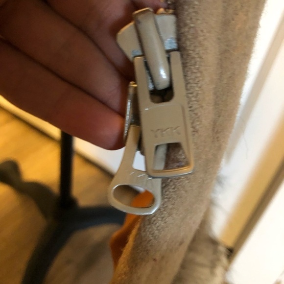 𝅺Vtg Inuvik Virgin Wool & Fur Trim Beige Full Length Parka Sz 12 / M - Picture 9 of 15